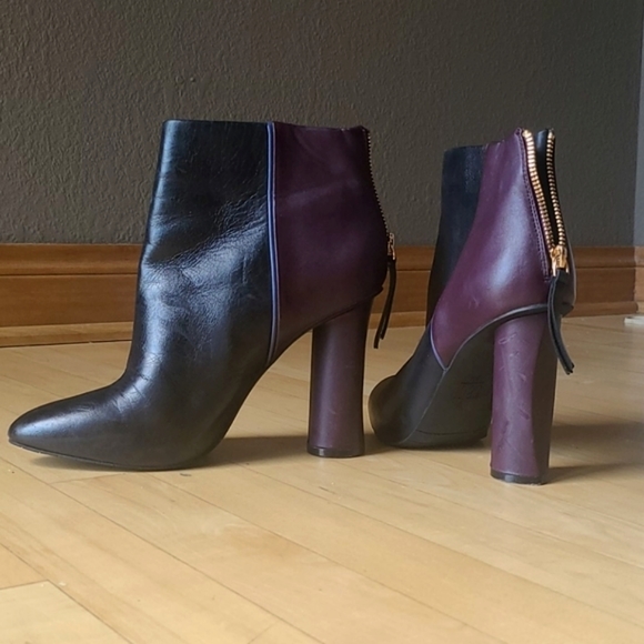 Cabi Bisset - Color block Mulberry booties - Picture 2 of 4